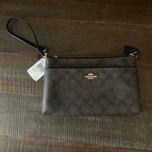 Coach Wristlet with Change Carrier
